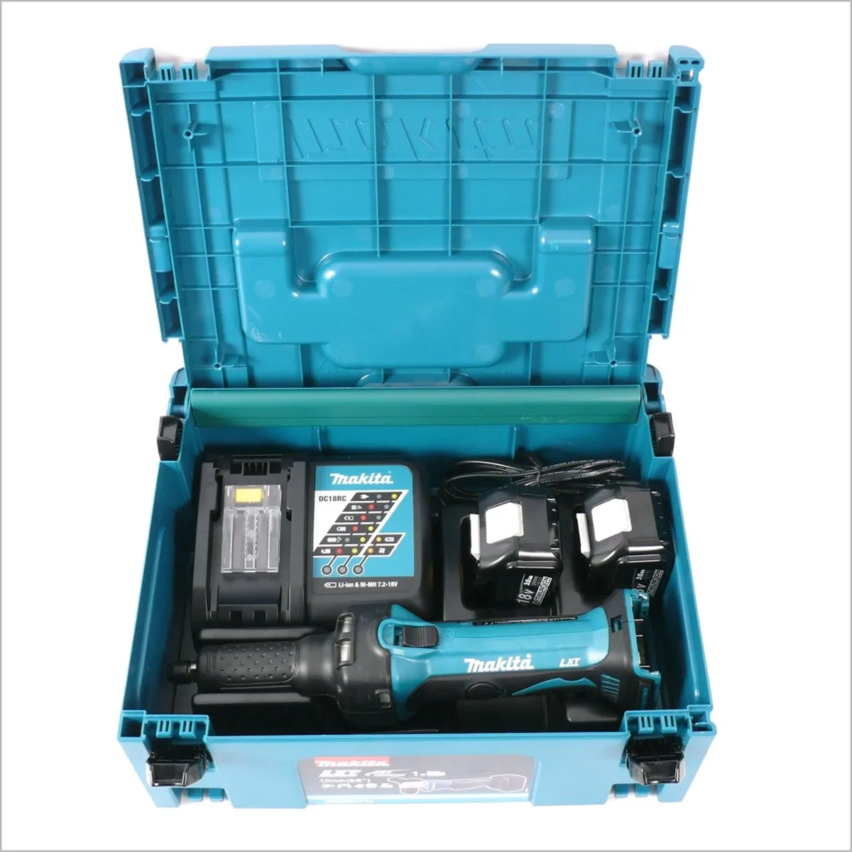 Makita DGD 800 RFJ Accu-Rechte Slijper - 18V - 2x 3,0Ah + Oplader - afbeelding 3 van 5