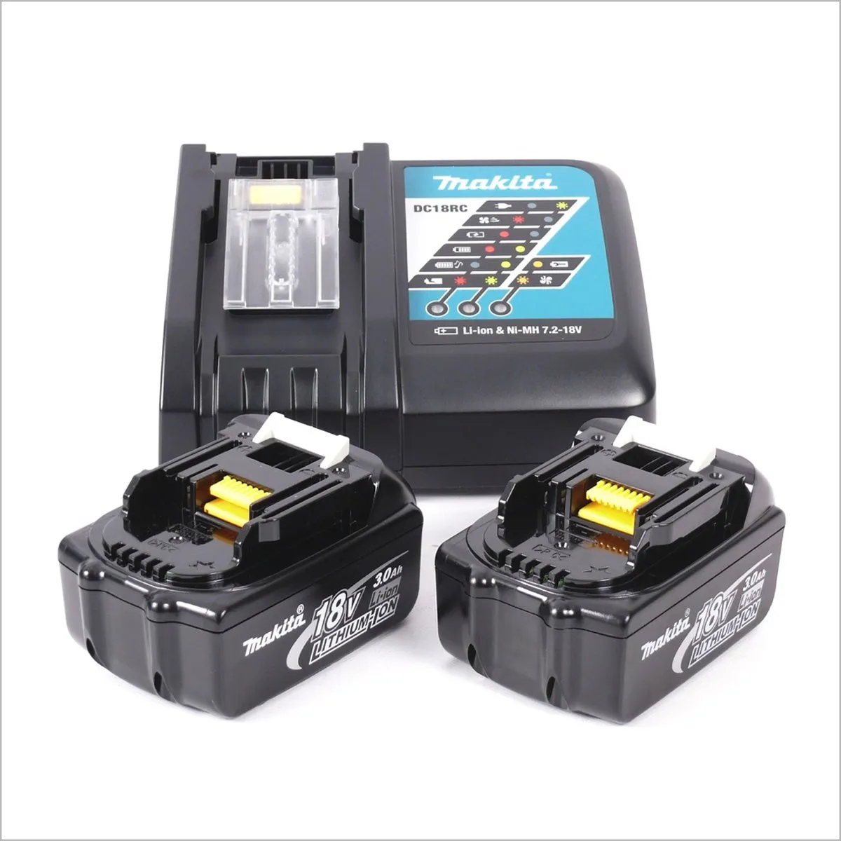 Makita DGD 800 RFJ Accu-Rechte Slijper - 18V - 2x 3,0Ah + Oplader - afbeelding 4 van 5