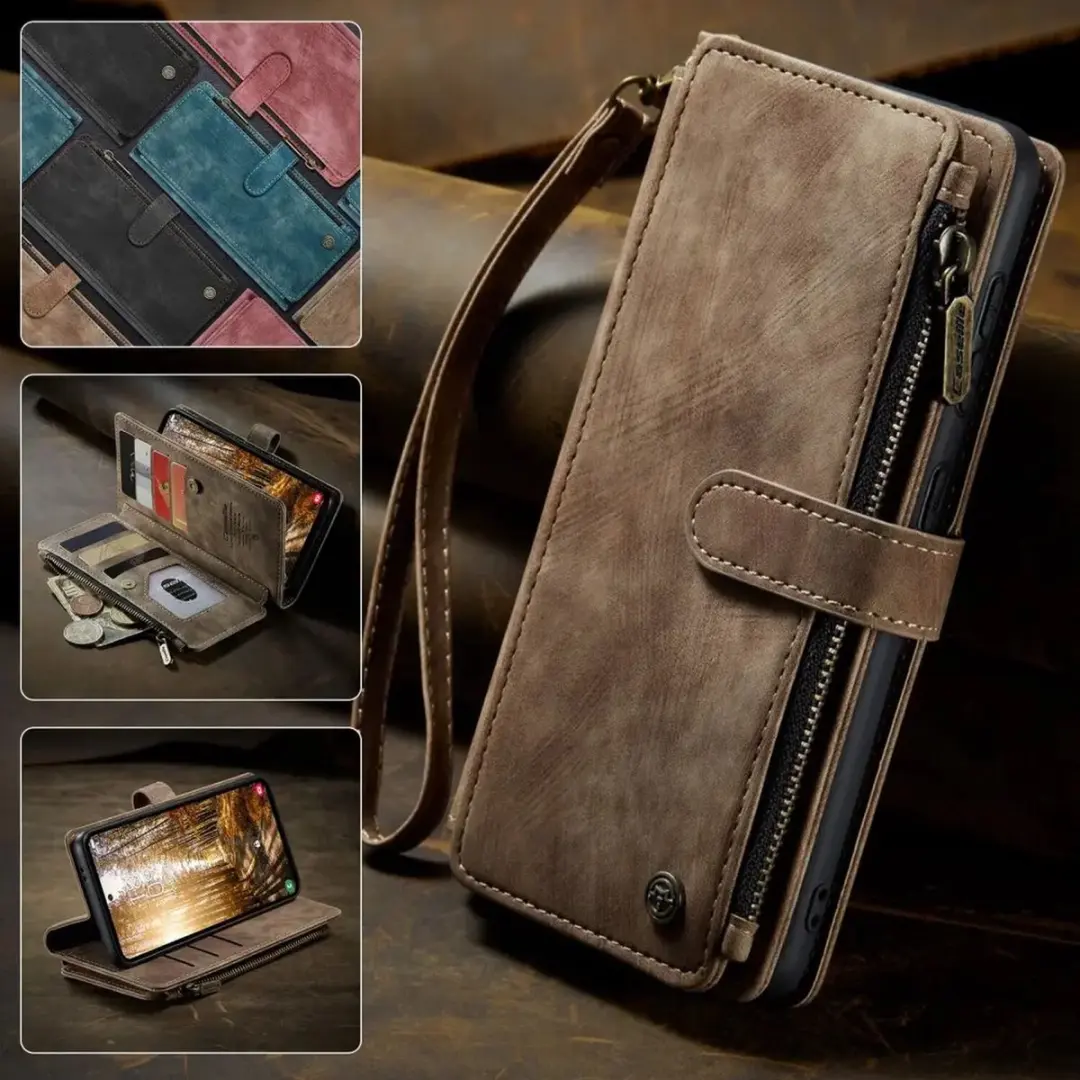 Caseme C30 Hoesje Samsung Galaxy S25 Plus - Bruin