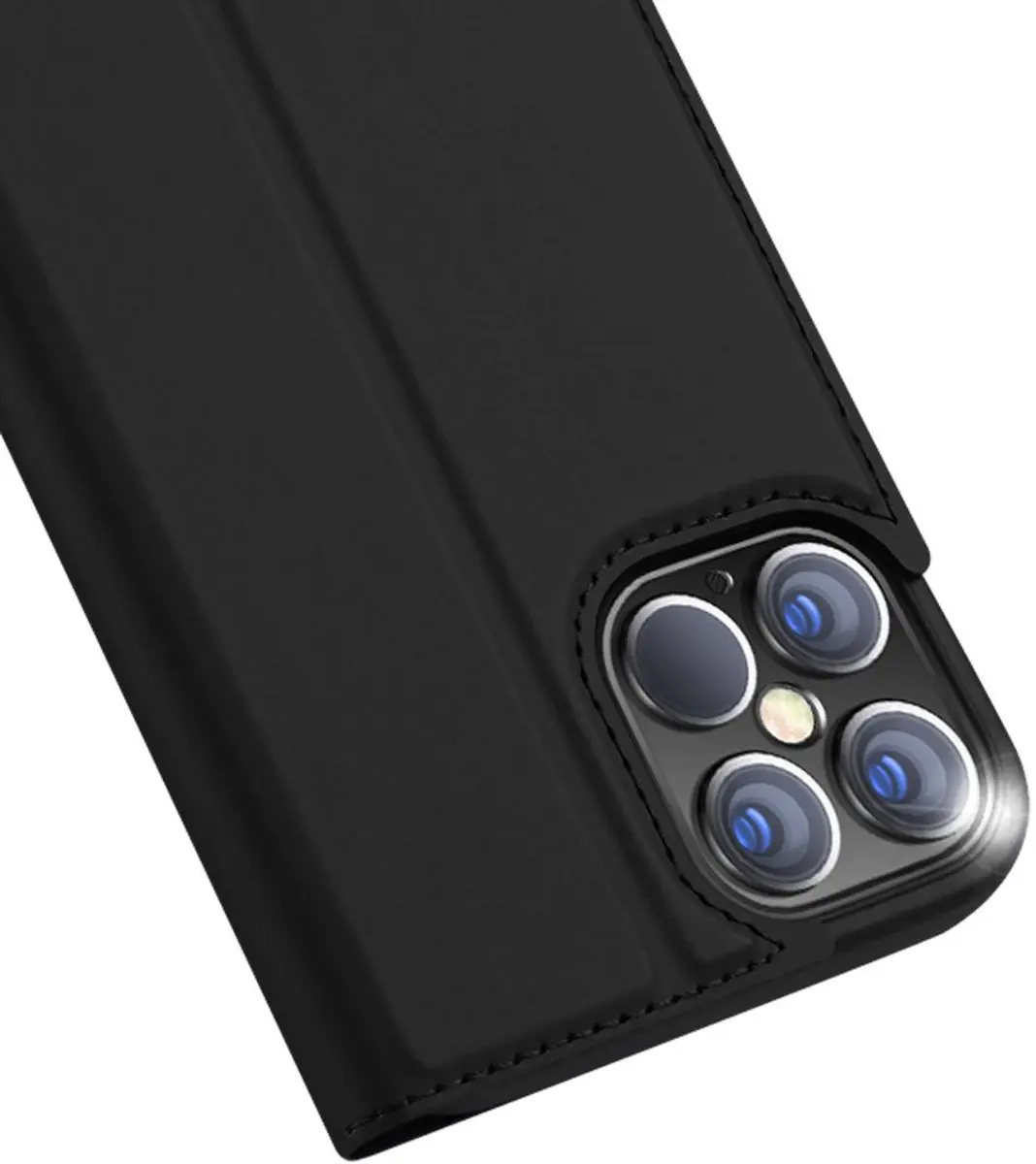 Dux Ducis Slimline Wallet Hoesje iPhone 12 Pro Max DD-IPH12PM-BLK - Zwart