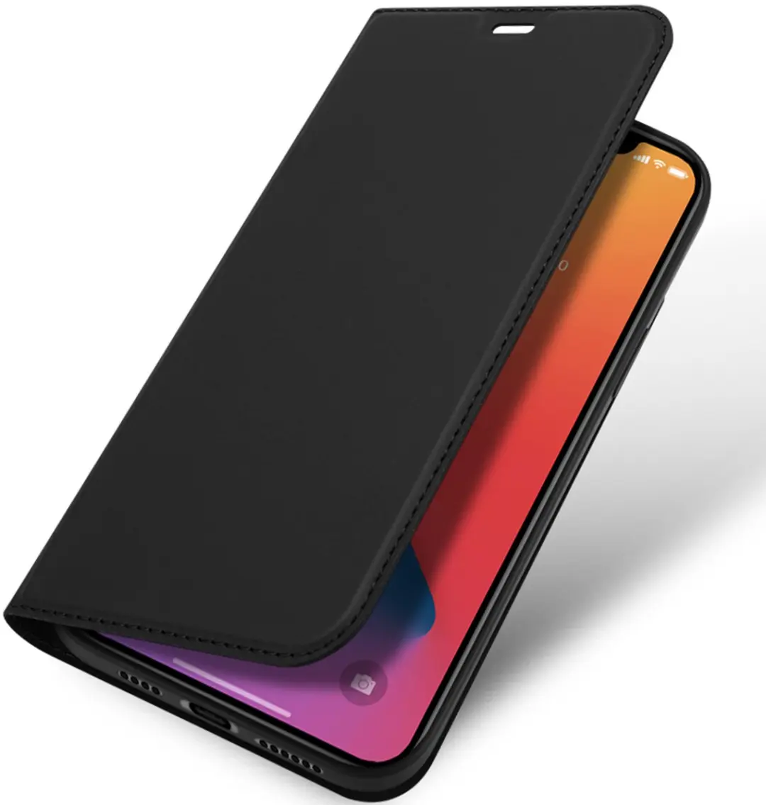 Dux Ducis Slimline Wallet Hoesje iPhone 12 Pro Max DD-IPH12PM-BLK - Zwart