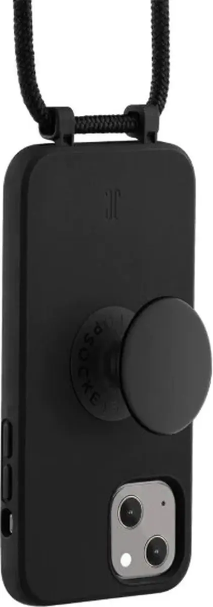 Just Elegance Hard Case Back Cover PopGrip iPhone 12 Pro Max - Zwart