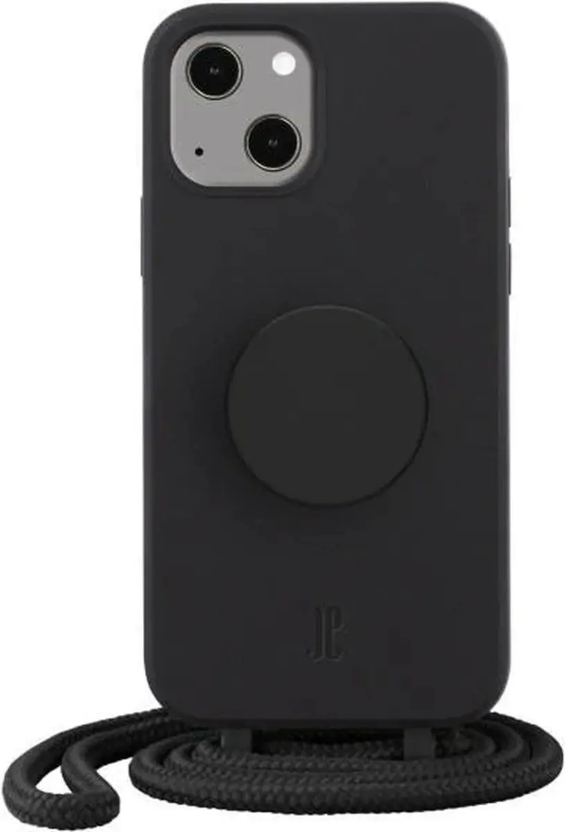 Just Elegance Hard Case Back Cover PopGrip iPhone 12 Pro Max - Zwart