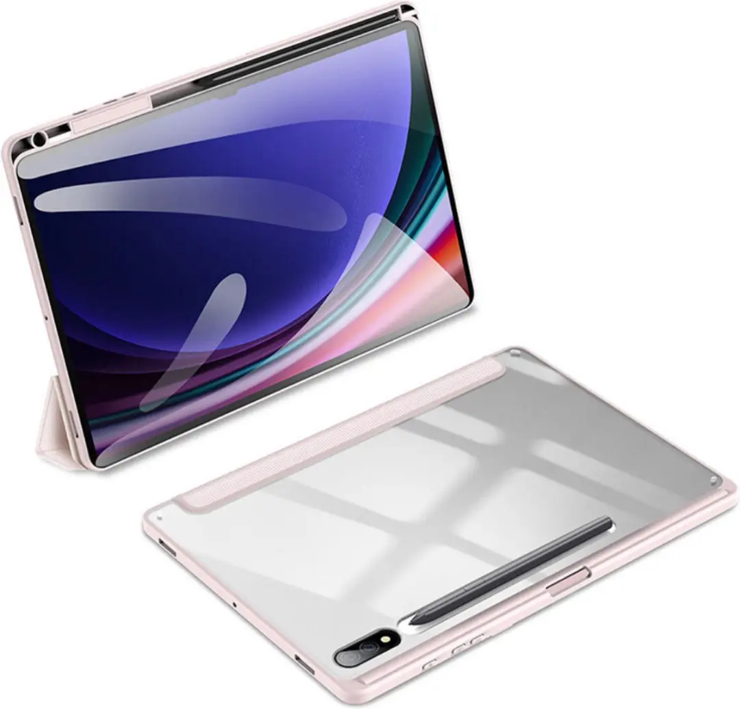 Dux Ducis Toby Series Tablethoes Samsung Galaxy Tab S10 Ultra - Roze - afbeelding 6 van 6