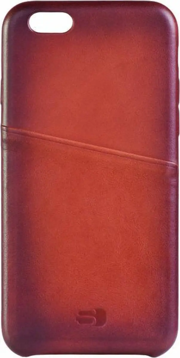 Senza Desire Cardslot iPhone 6/6s Hoesje - Echt Leer Burned Cognac - LEACVR1010