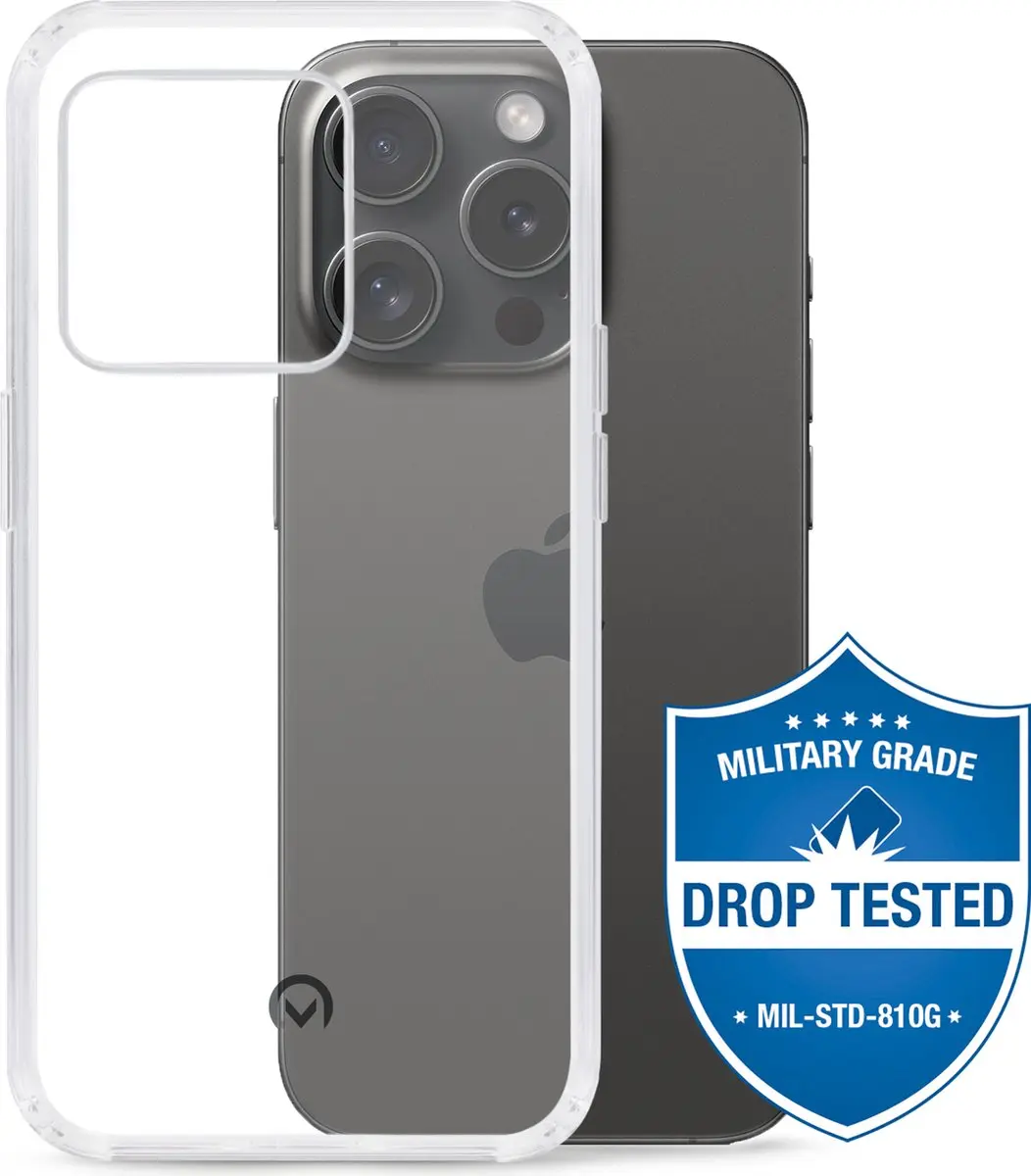 Mobilize Naked Protection MOB-NPCC-IPH15PRO Hoesje - iPhone 15 Pro - Transparant