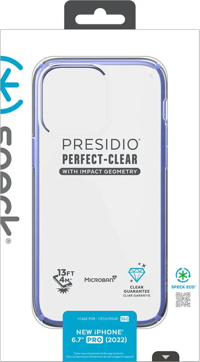 Speck Presidio Perfect Clear iPhone 14 Pro Max Hoesje