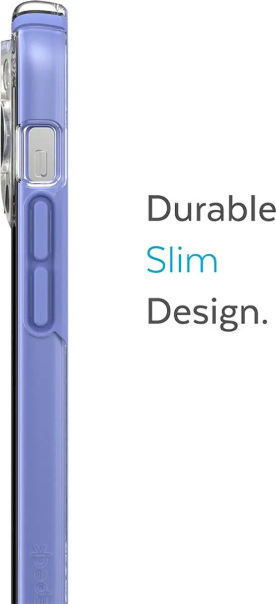 Speck Presidio Perfect Clear iPhone 14 Pro Max Hoesje - Paars Transparant - 150095-9862