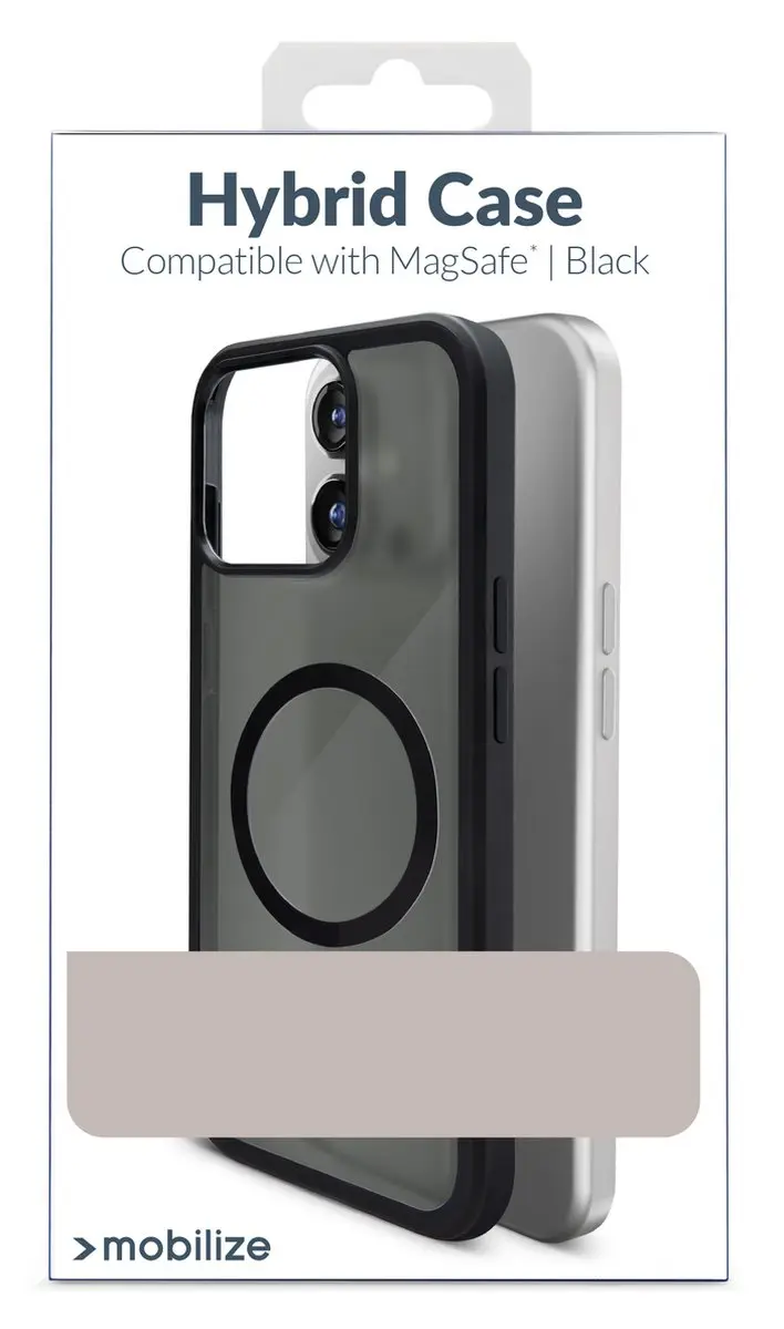 Mobilize Hybrid Backcover iPhone 12 - MOB-MCHCB-IPH12 - Zwart
