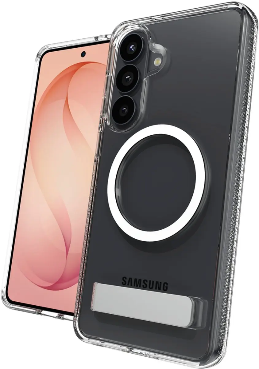 ZAGG Crystal Palace Snap Kickstand Hoesje S26 Ultra - 4M Valbescherming - Transparant
