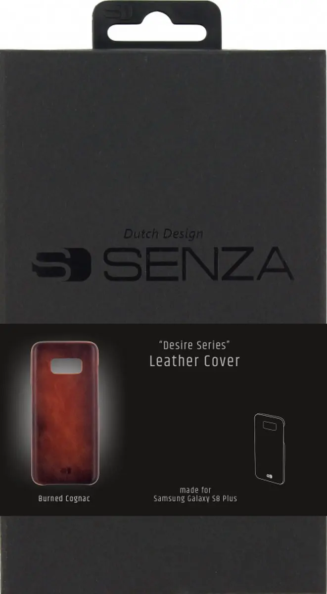 Senza Desire Leather Cover Samsung Galaxy S8+ - 4 Stuks - Burned Cognac