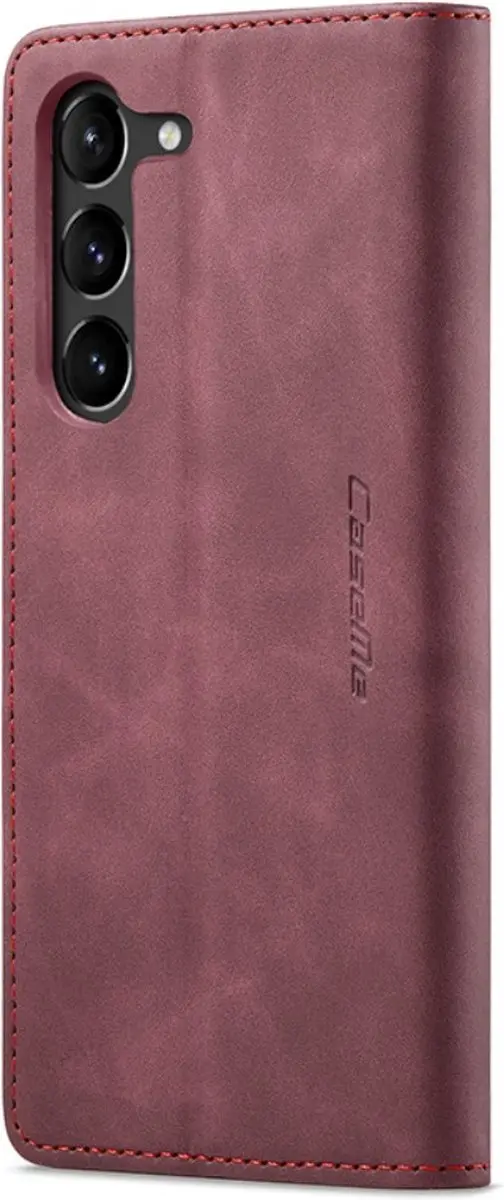 Caseme 013 Book Case Hoesje Samsung Galaxy S24 Plus - Bordeaux