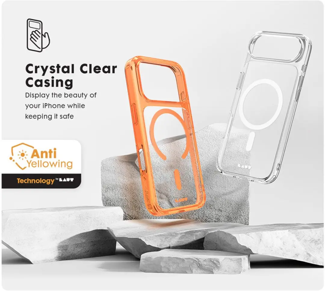 Laut Crystal Fluro iPhone 17 Pro Hoesje - Clear Bronze - MagSafe