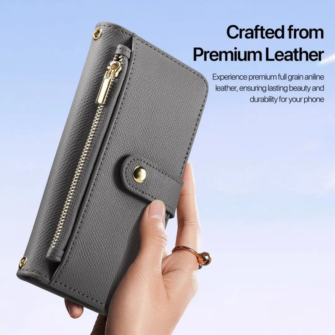 Dux Ducis Lawa Hoesje Samsung Galaxy S26 Plus - Grijs