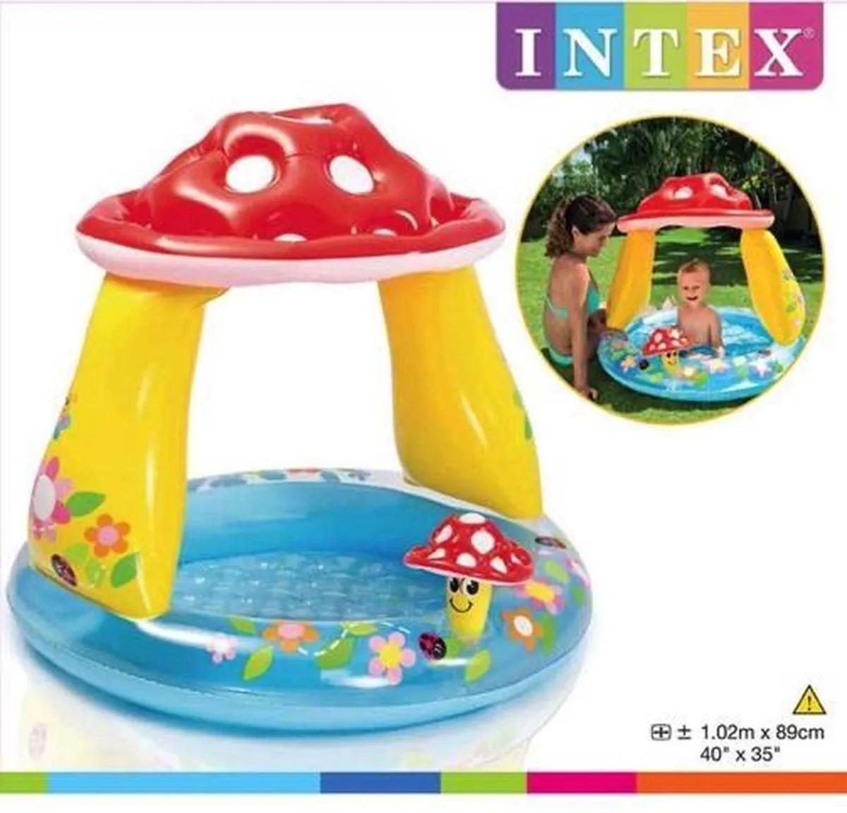 Intex Mushroom Baby Pool 102cm