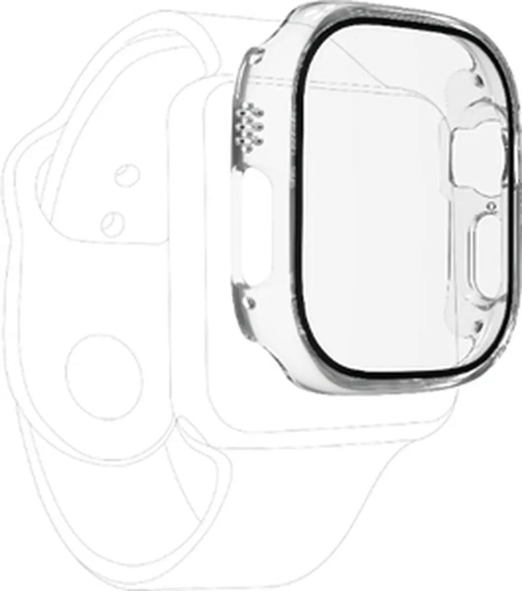 ZAGG InvisibleShield Glass Elite 360 Apple Watch Ultra Beschermpakket - Transparent