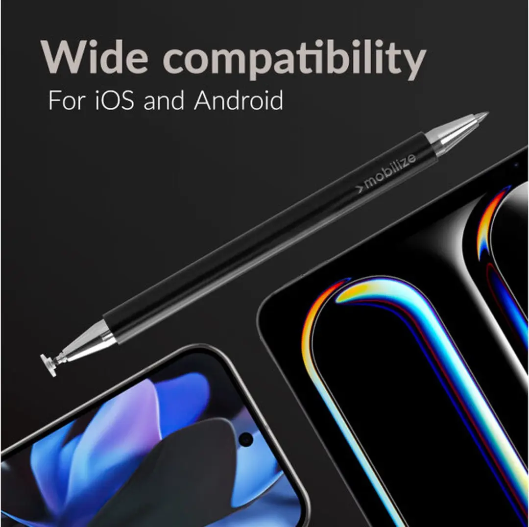 Mobilize 2in1 Capacitive Stylus Pen MOB2IN1CS1 - Zwart