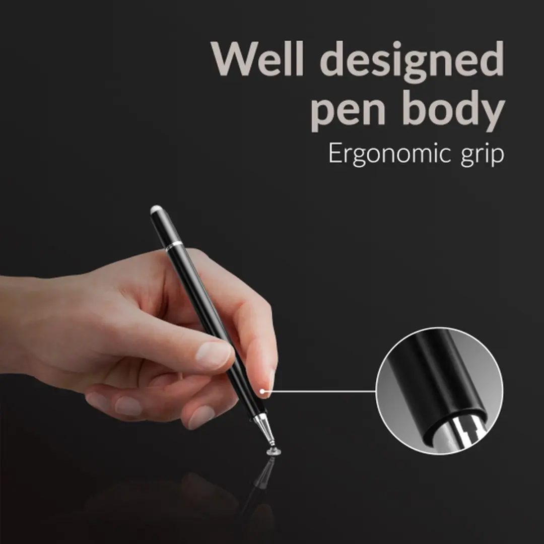 Mobilize 2in1 Capacitive Stylus Pen MOB2IN1CS1 - Zwart
