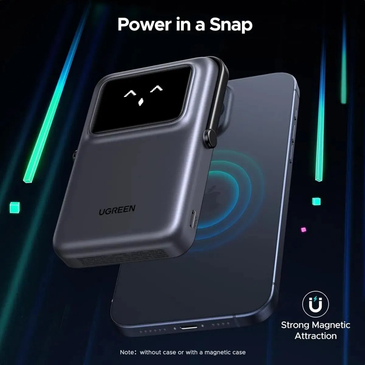 Ugreen Magnetische Powerbank 10000mAh - 20W Magsafe - Grijs - afbeelding 6 van 6