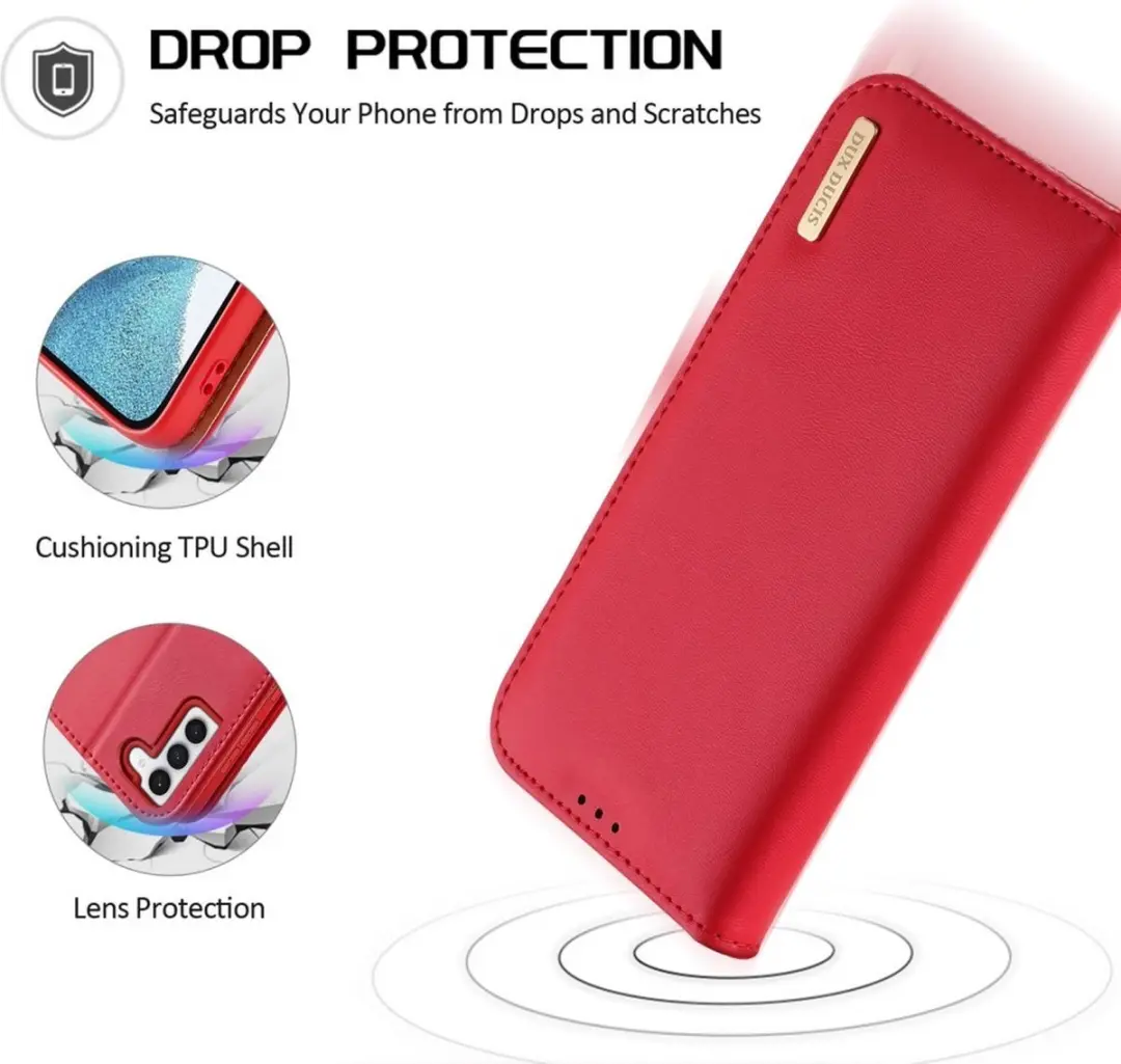 Dux Ducis Hivo Series Telefoonhoesje Samsung Galaxy S23 - Rood - afbeelding 6 van 6