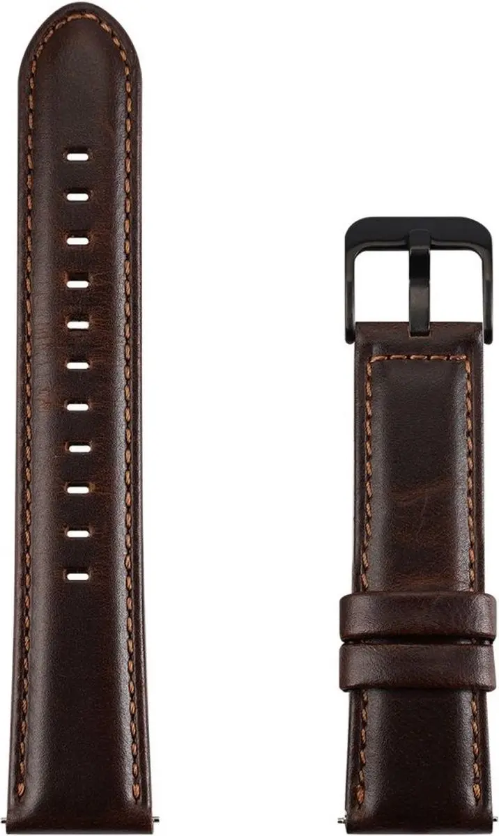 Dux Ducis Business Smartwatchband 20mm - Kunstleer Bruin