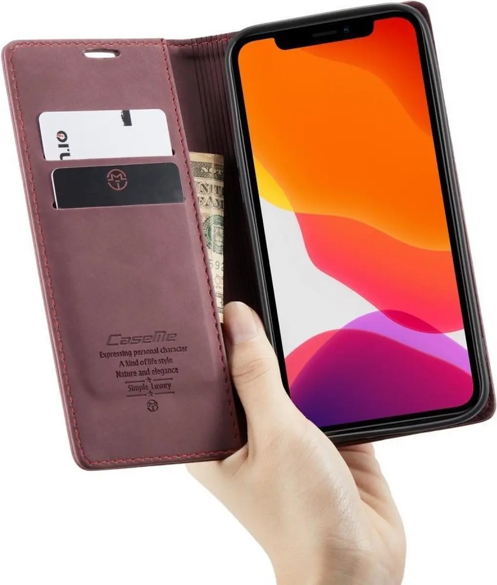 Caseme Book Case iPhone 12 Pro Max - Bordeaux