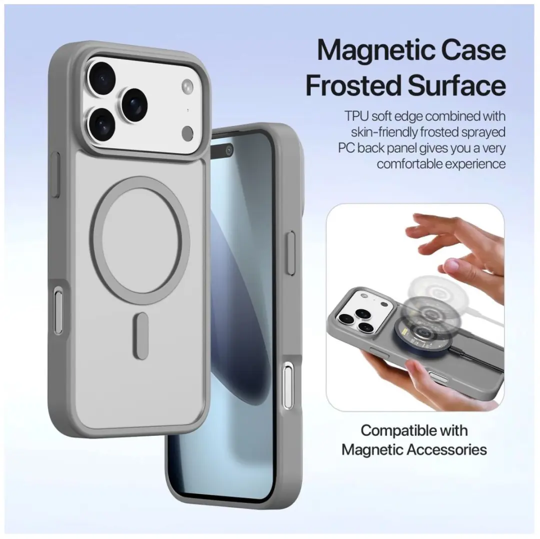 Dux Ducis Lawa Hoesje iPhone 17 Pro - 7 Pasjes - Grijs - afbeelding 6 van 6