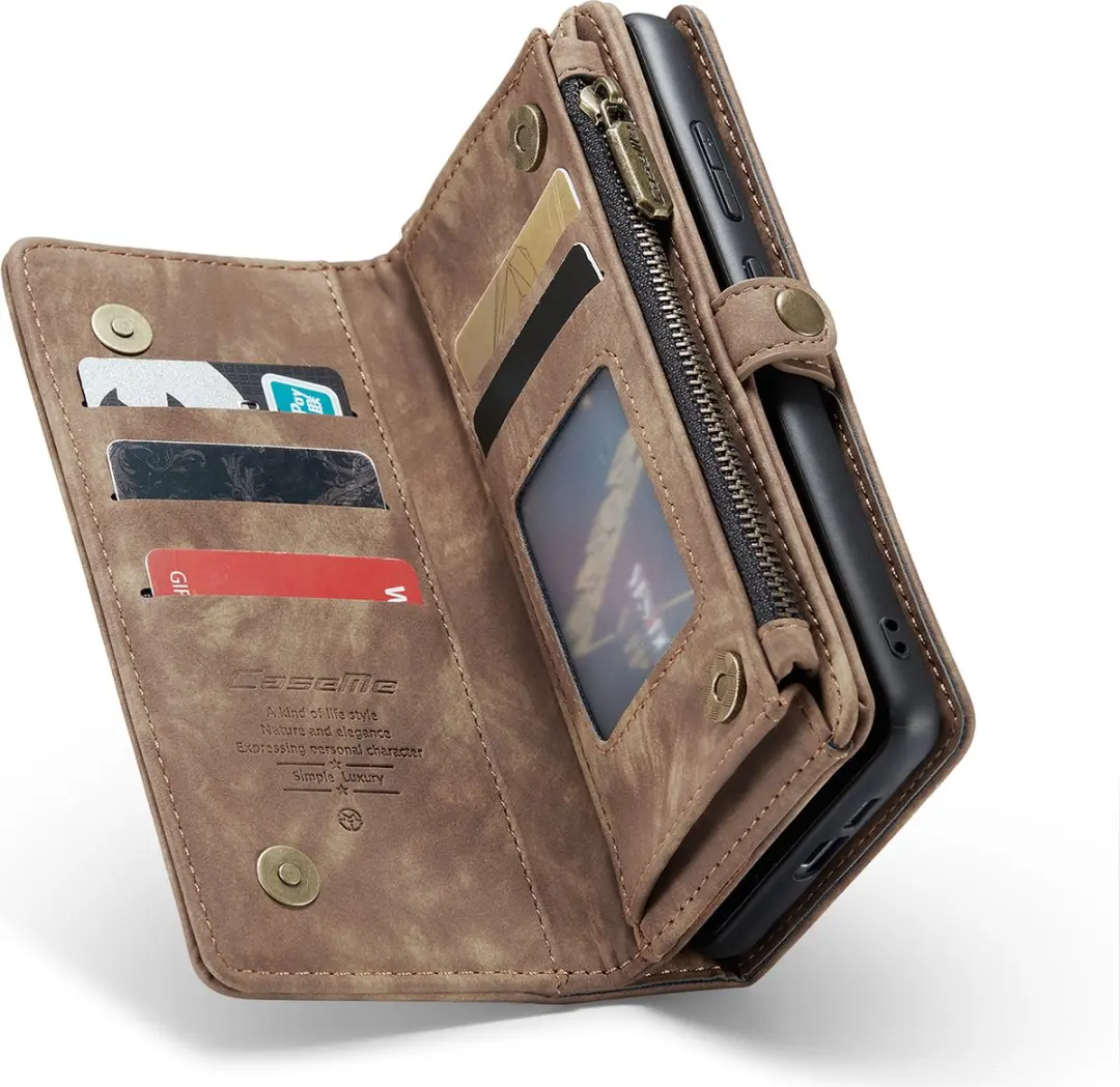 Caseme CSM-8562319 Hoesje Samsung Galaxy S24 FE - Bruin