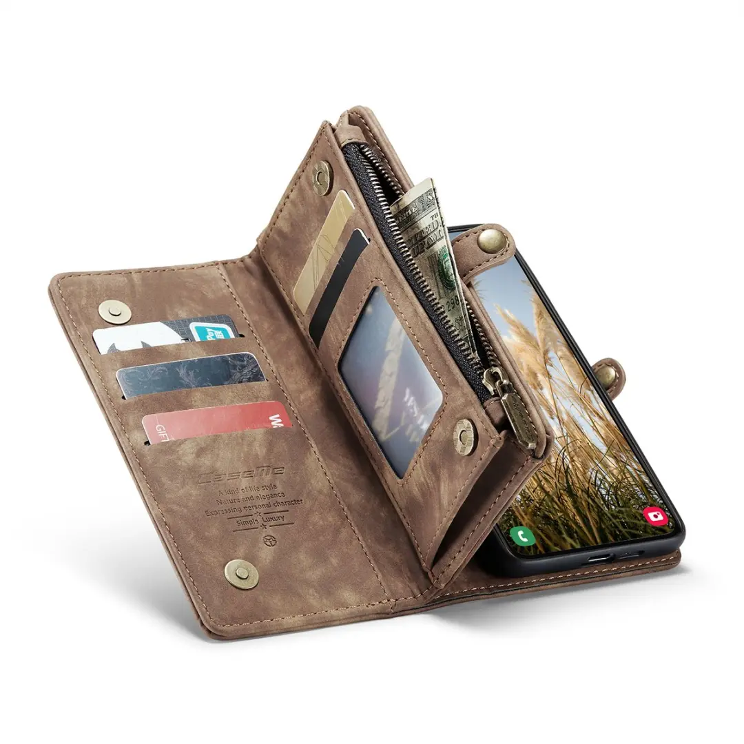 Caseme CSM-8562319 Hoesje Samsung Galaxy S24 FE - Bruin