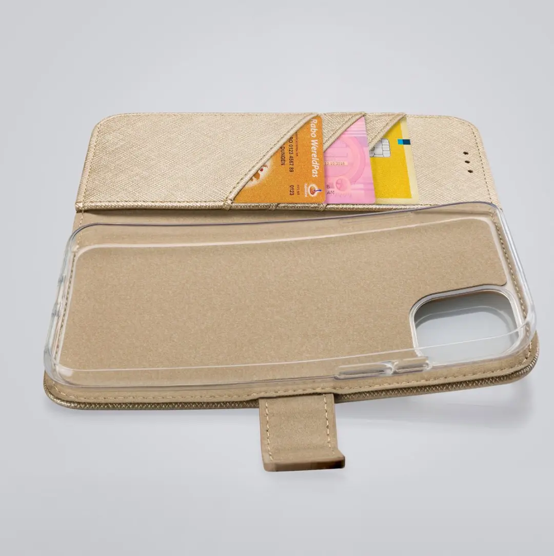 My Style MSFWLT1427 Telefoonhoesje Samsung Galaxy S22 - 3 Pasjes Rood