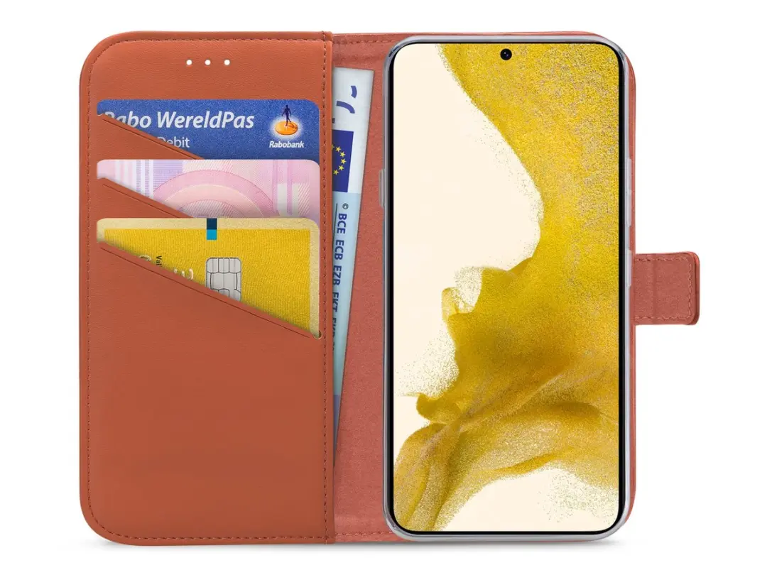 My Style MSFWLT1427 Telefoonhoesje Samsung Galaxy S22 - 3 Pasjes Rood