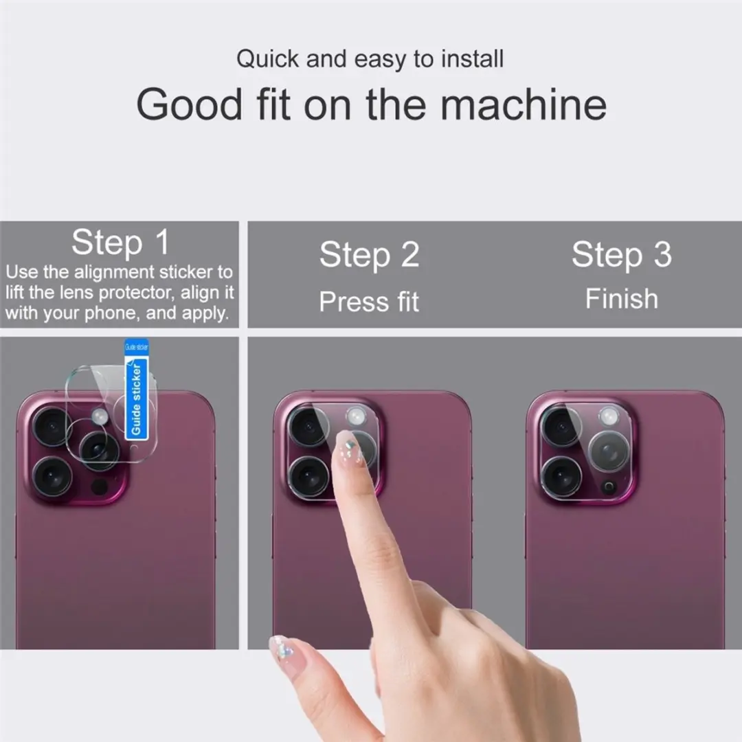 Imak 9H Camera Lens Protector - Motorola Moto G15/G17 - Transparant