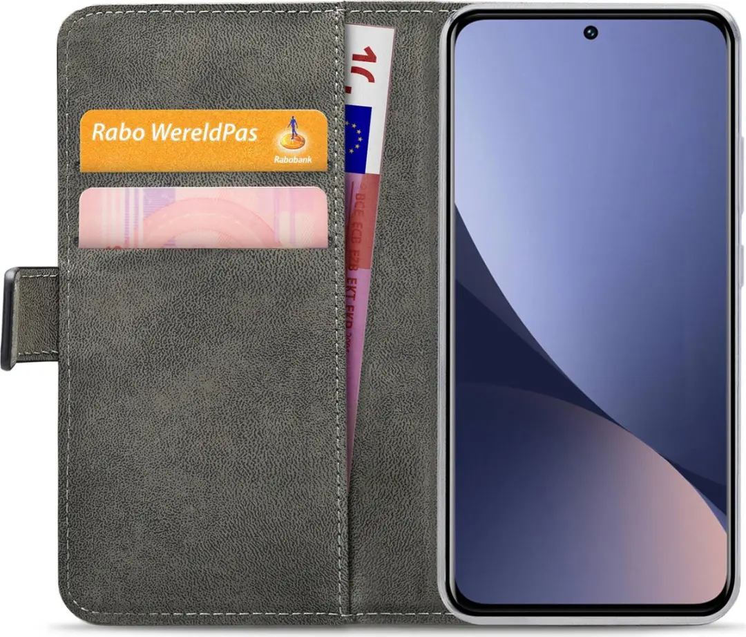 Mobilize Xiaomi 12 Classic Gelly Wallet Book Case - Zwart - mpn-8718256964411