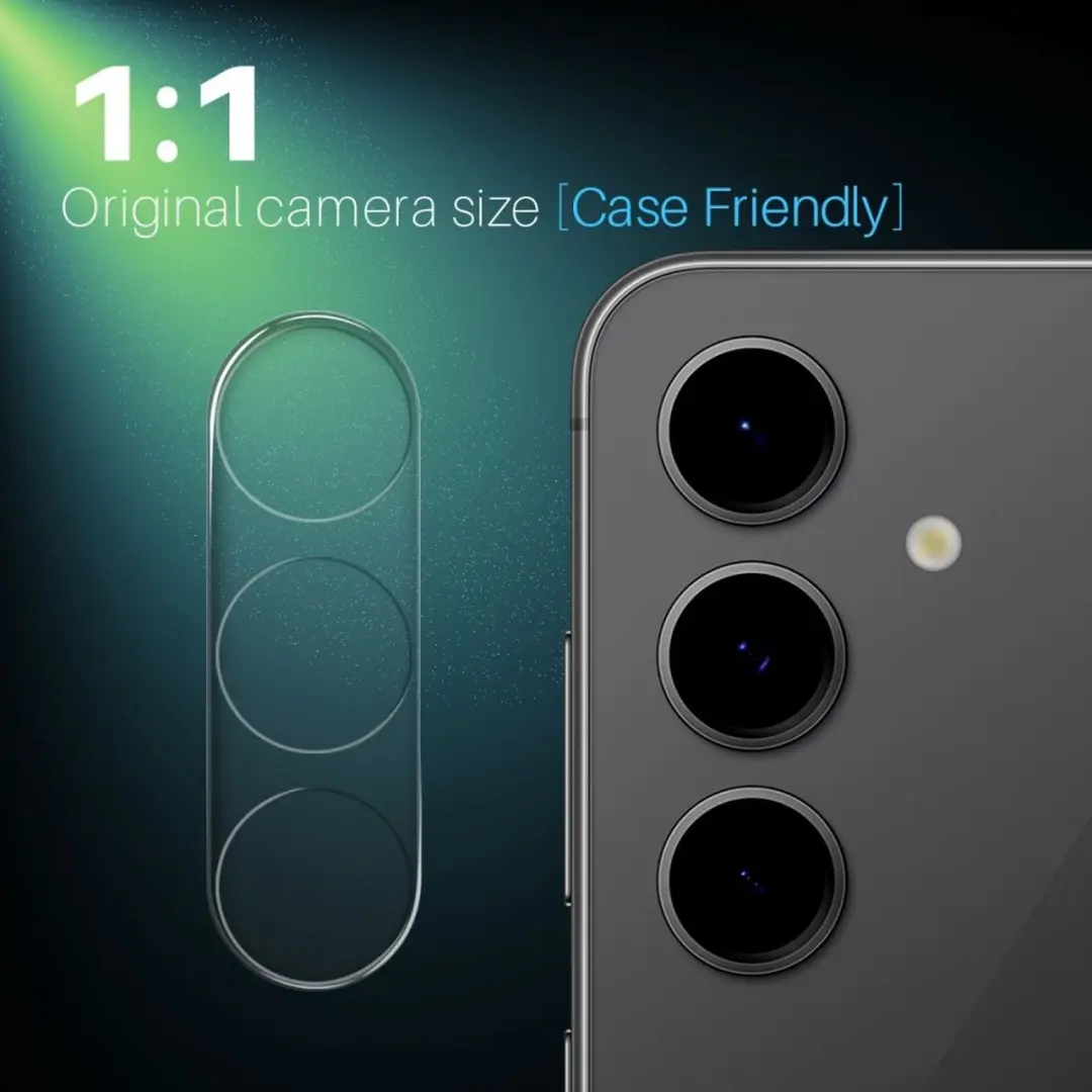 NORTHJO 9H Tempered Glass Camera Lens Protector - Samsung Galaxy S25 - Transparant