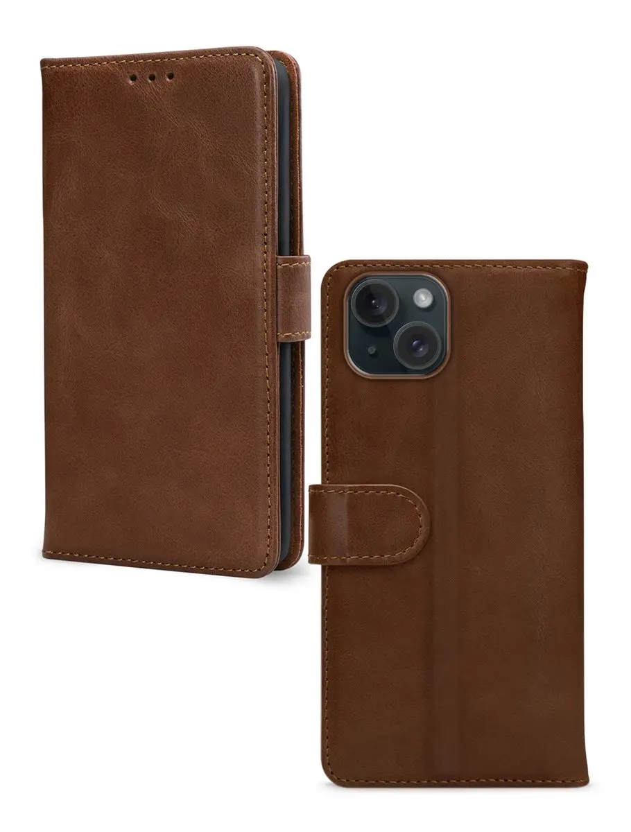 Mobilize MOB-LWBR-IPH15 Telefoonhoesje iPhone 15 - Bruin