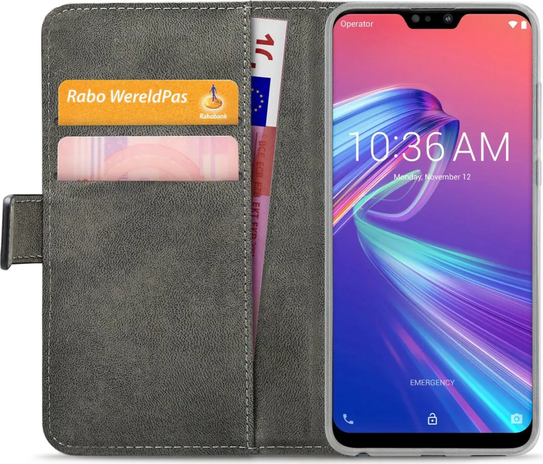 Mobilize Classic Gelly Wallet Bookcase Portemonnee - ASUS ZenFone Max M2 - Zwart