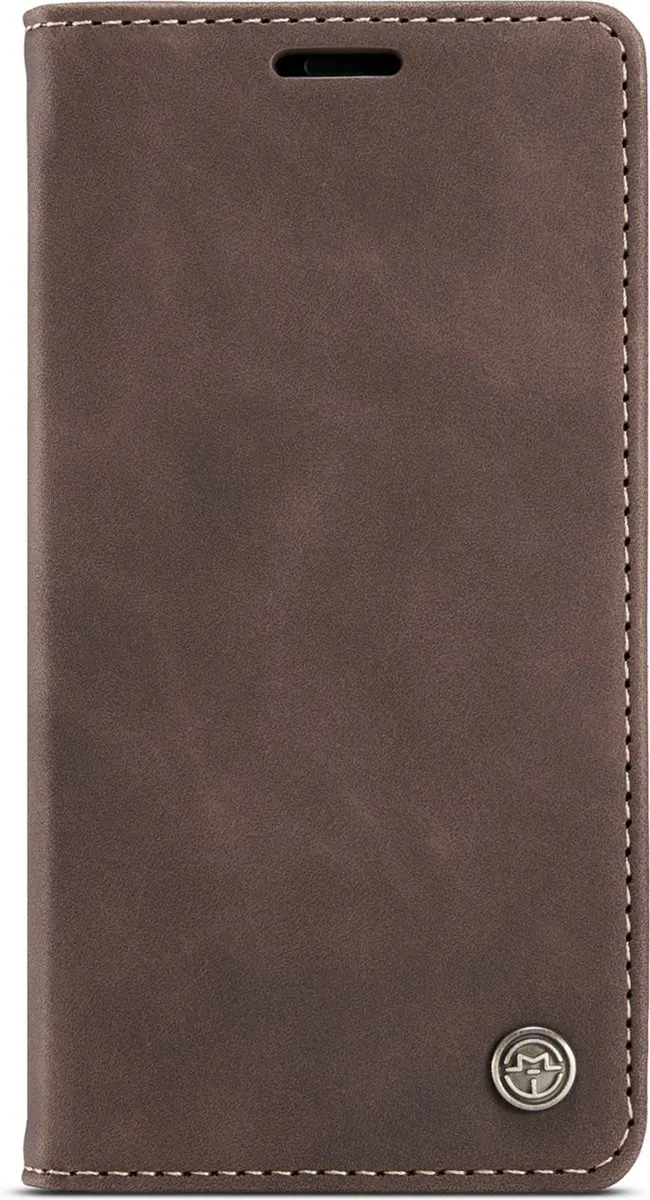 Caseme Retro Wallet Case CSM-39245 - iPhone 15 Plus - 2 Pasjes - Coffee