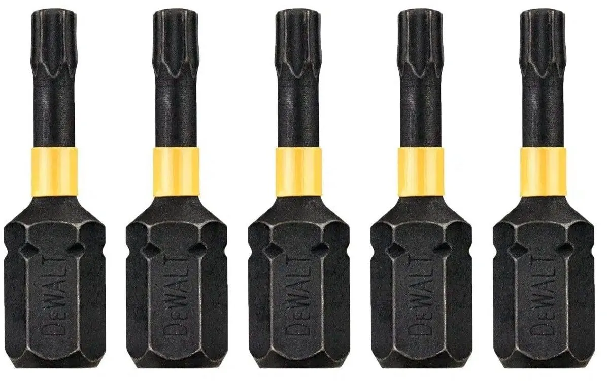 DeWalt DT7380T T15 Torx Schroefbits 25mm - 5 Stuks
