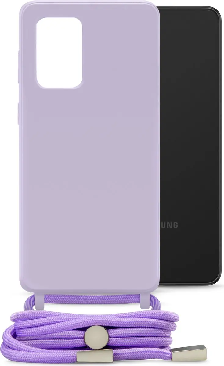 Mobilize Lanyard Gelly TPU Hoesje Samsung Galaxy A33 - Paars - MOB-LGCP-GALA335G