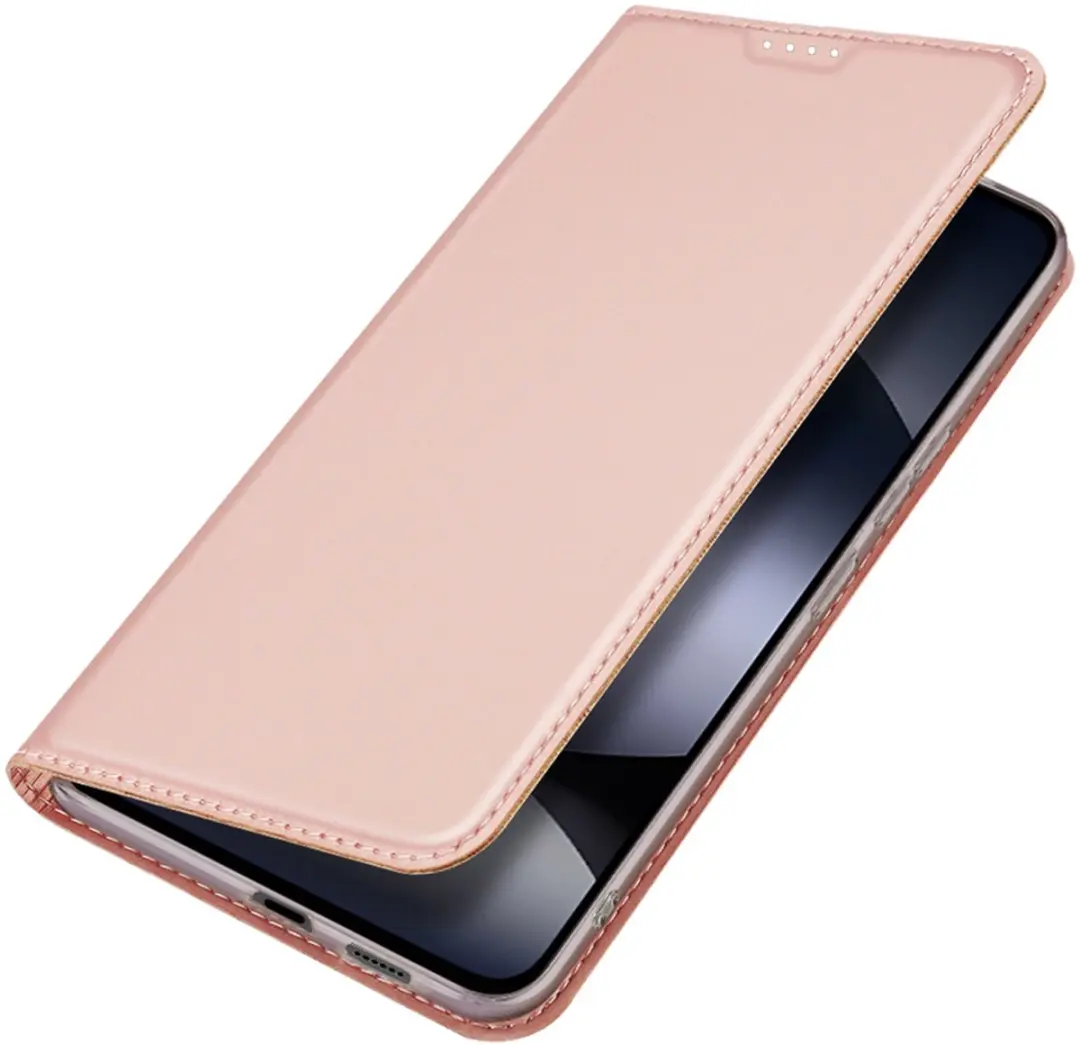 Dux Ducis Slim Softcase Bookcase Xiaomi Redmi Note 14 4G - Rosé Goud - afbeelding 6 van 6