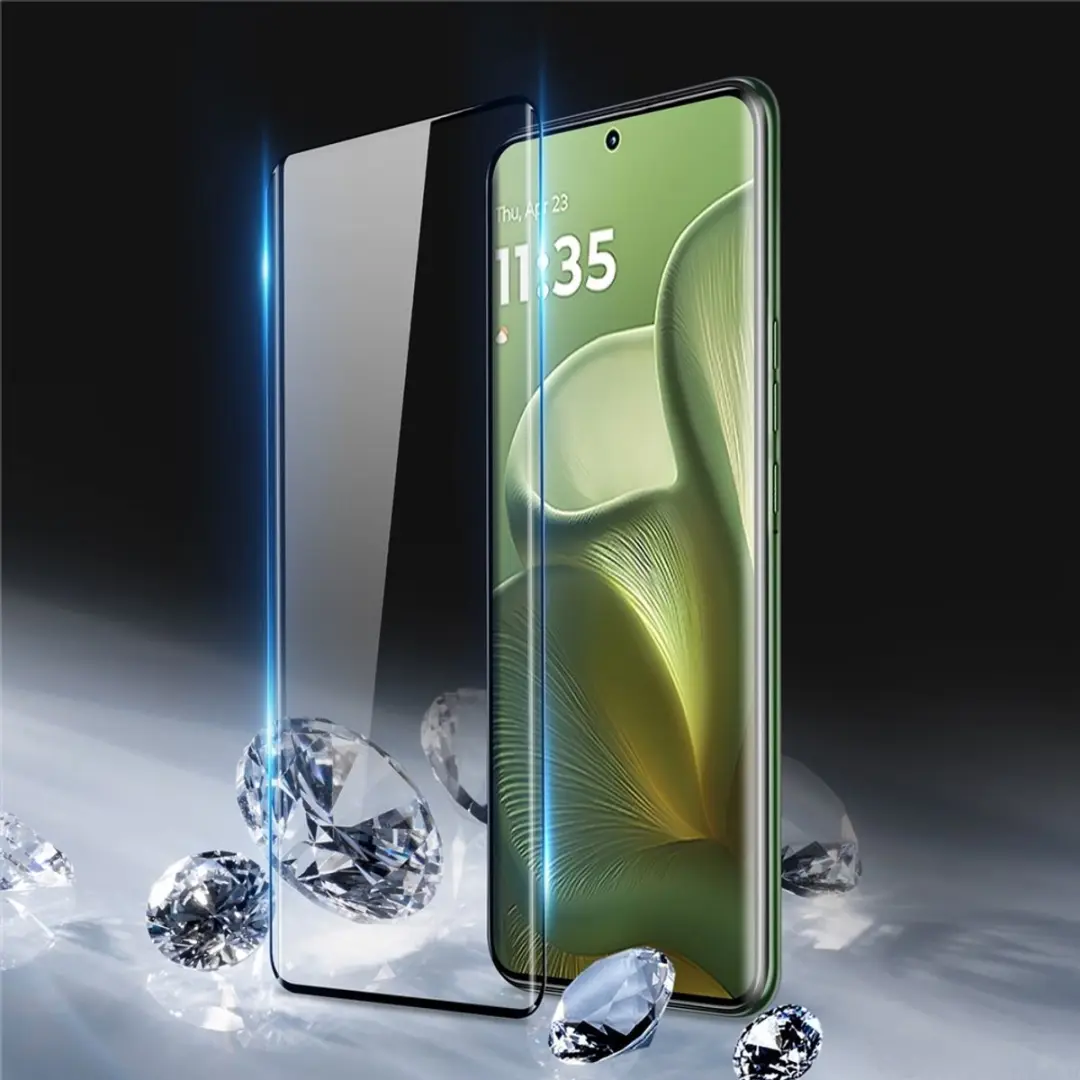 Dux Ducis Screen Protector Motorola Edge 60 Fusion - Full-Cover Tempered Glass Zwart - afbeelding 6 van 6