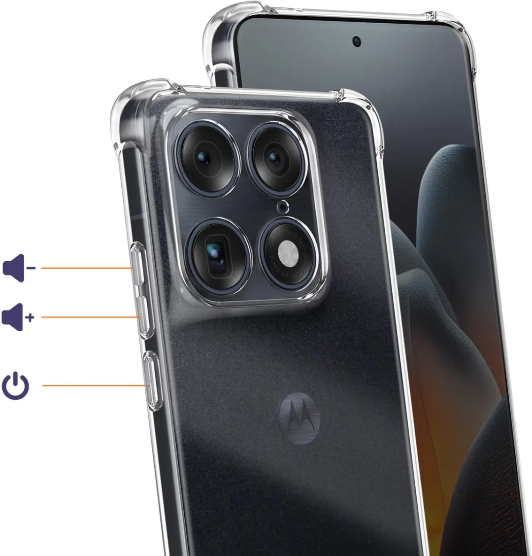Imak Hoesje Motorola Signature iMak Back-iMak-cl-msign - Transparant