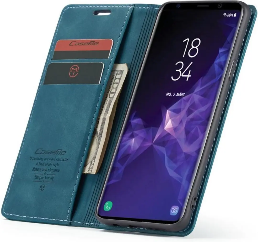 Caseme Book Case Samsung Galaxy S9+ - Blauw