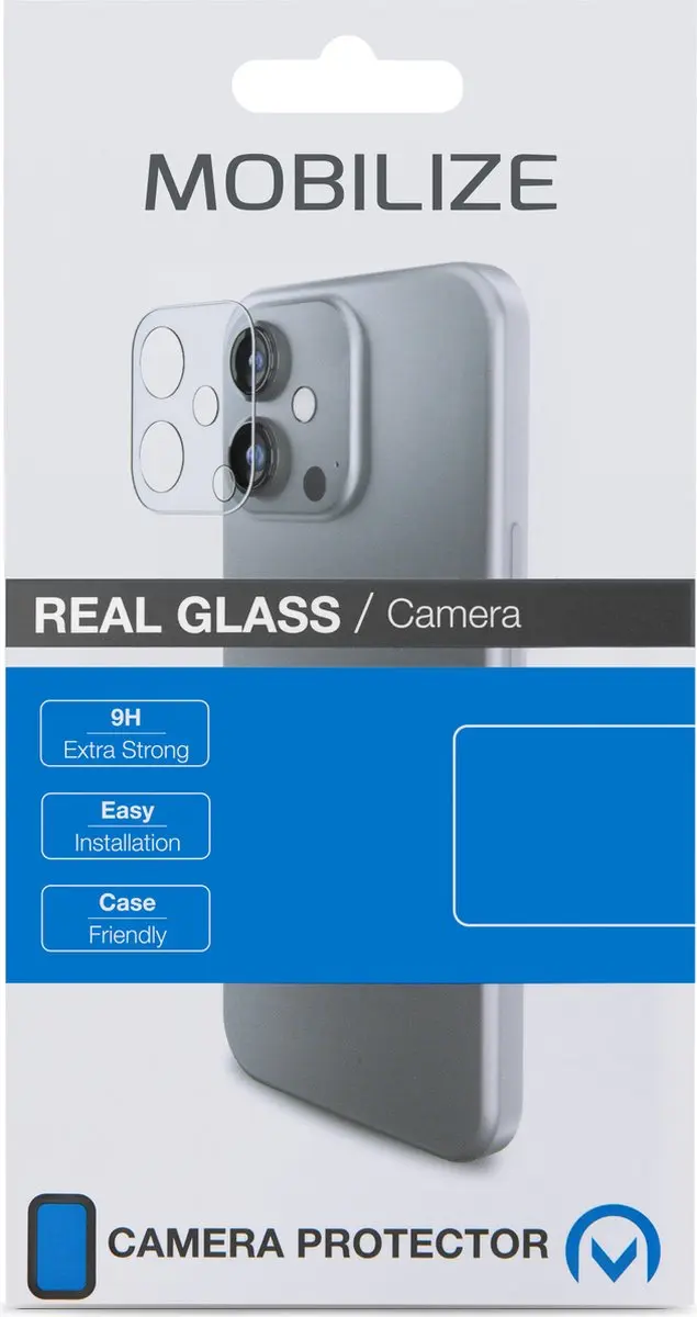 Mobilize iPhone 15 Pro Glazen Camera Protector - Case Friendly
