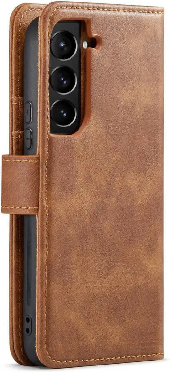 DG.MING Hoesje Samsung Galaxy S9 - 3 Pasjes - Bruin