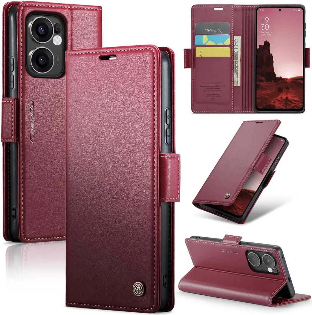 Caseme Litchi Texture Book Wallet Hoesje