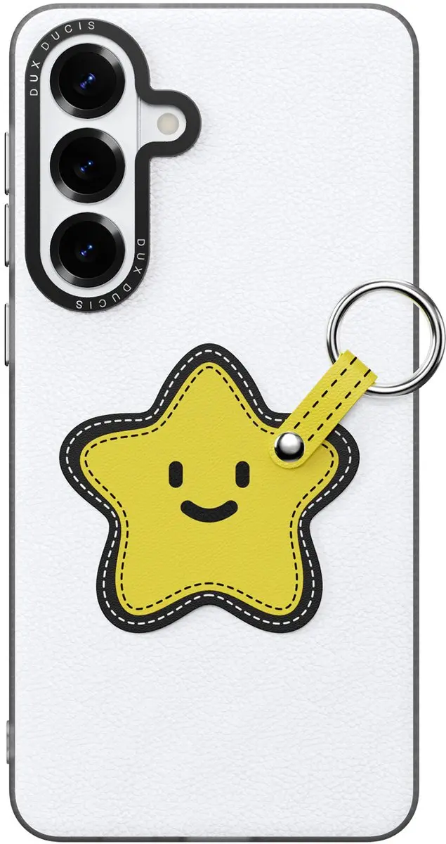 Dux Ducis Luvy PU-leer Backcover Samsung Galaxy S26+ - Ster/Wit - afbeelding 6 van 6