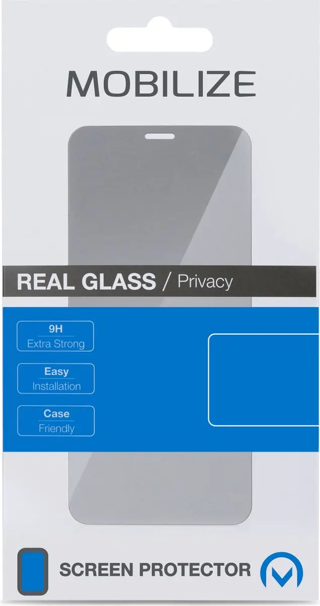 Mobilize iPhone 15 Pro Screenprotector Privacy - Zwart