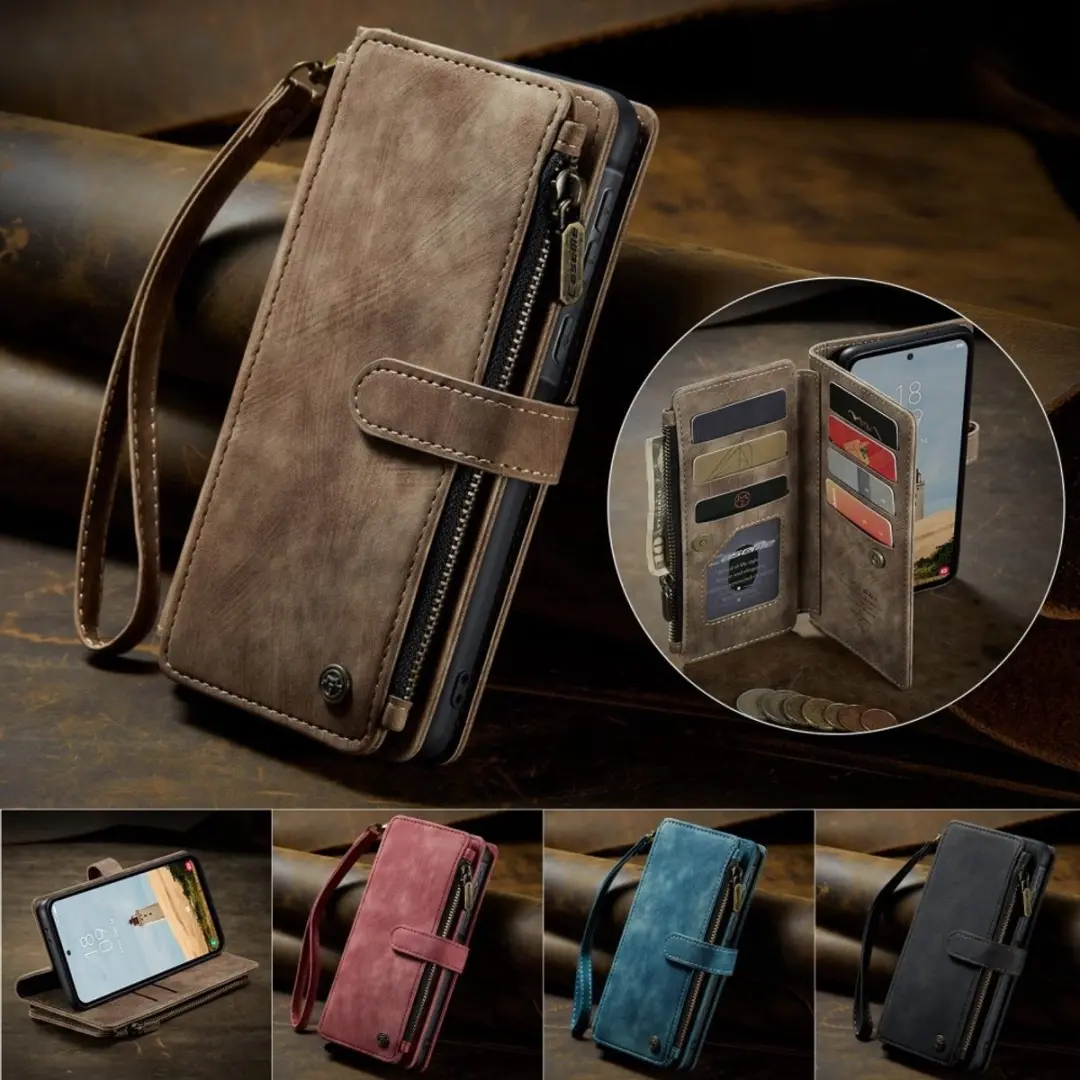 Caseme C30 Book Case Hoesje Samsung Galaxy A36 - Bruin