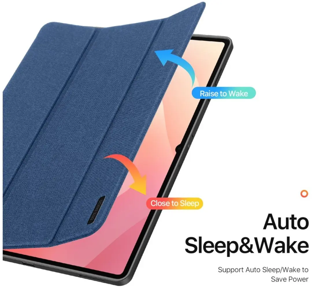 Dux Ducis Domo Tablethoes Samsung Galaxy Tab S11 Ultra - Tri-Fold Book Case - Blauw